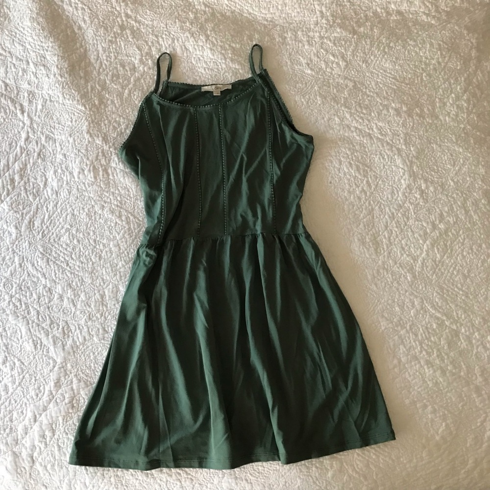 LOFT Sage Green Sundress M